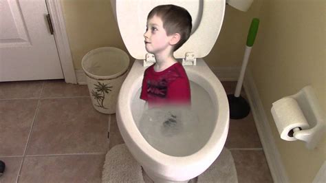 Magical toilet toddler